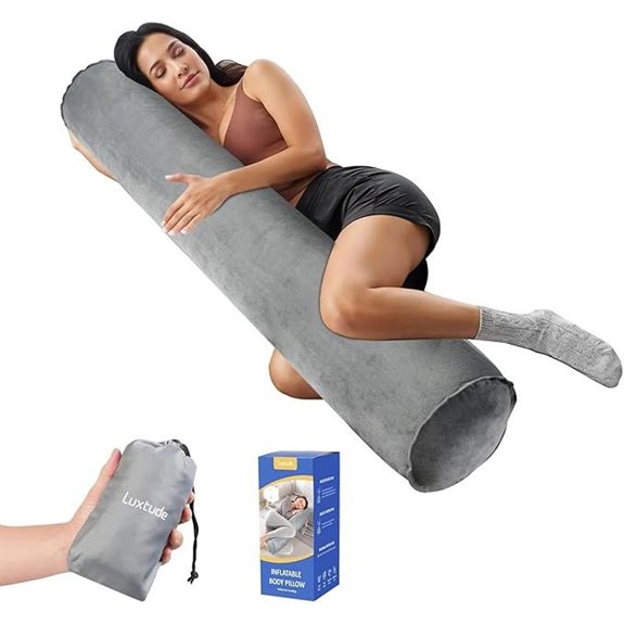 Luxtude Inflatable Body Pillow for Travel and Comfort