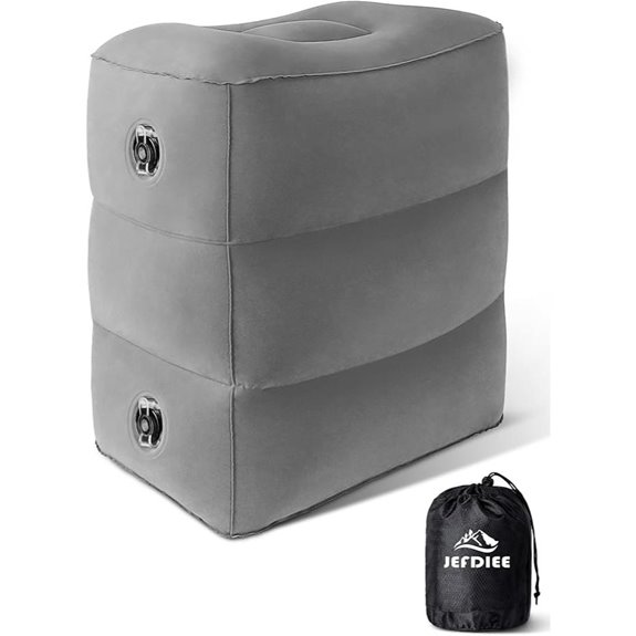 JefDiee Inflatable Foot Rest Pillow for Travel
