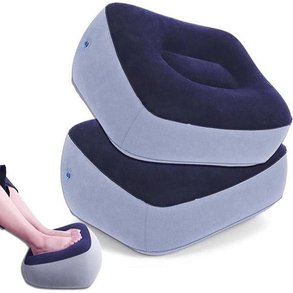 Inflatable Travel Foot Rest Set (2-Pack)