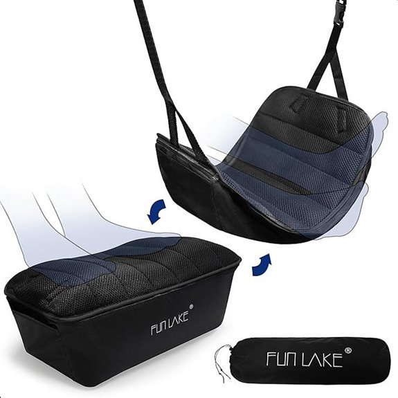 2-in-1 Inflatable Travel Footrest Pillow