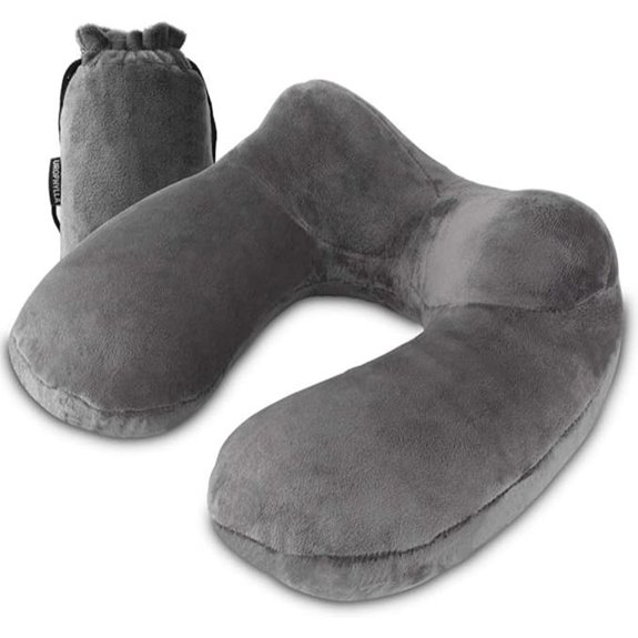 UROPHYLLA Inflatable Travel Pillow with Washable Cover