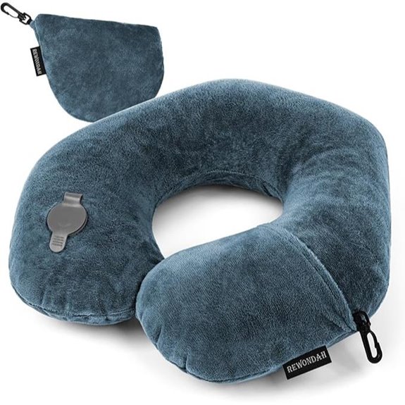 Rewondah Inflatable U-Shape Travel Neck Pillow