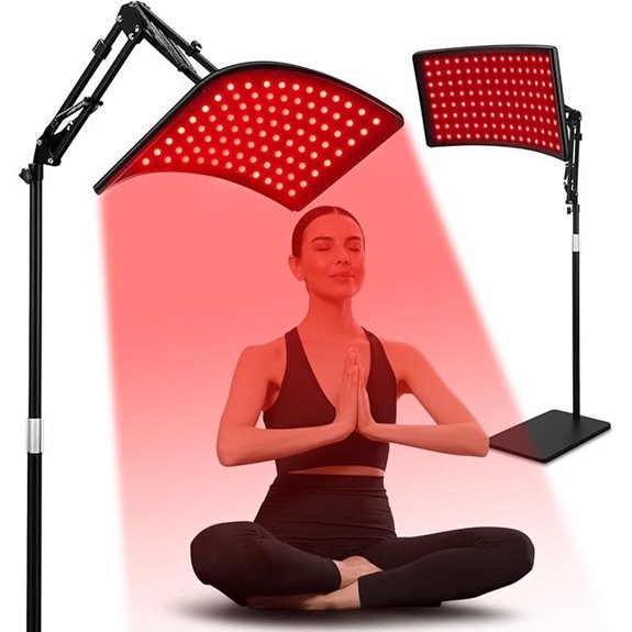 Red Infrared Light Therapy Lamp with Stand