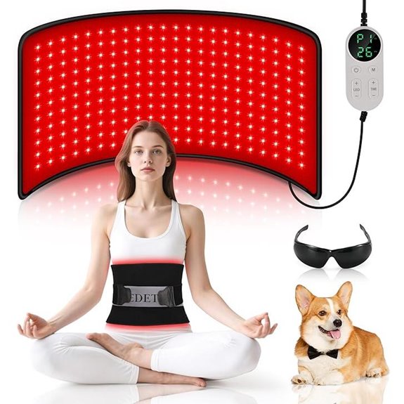 Infrared Light Therapy Pad with Timer and Strap