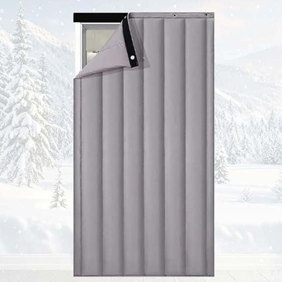 Thermal Insulated Door Curtain for Winter & Noise Reduction