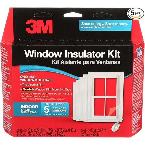 3M Indoor Window Insulation Kit for 5 Windows