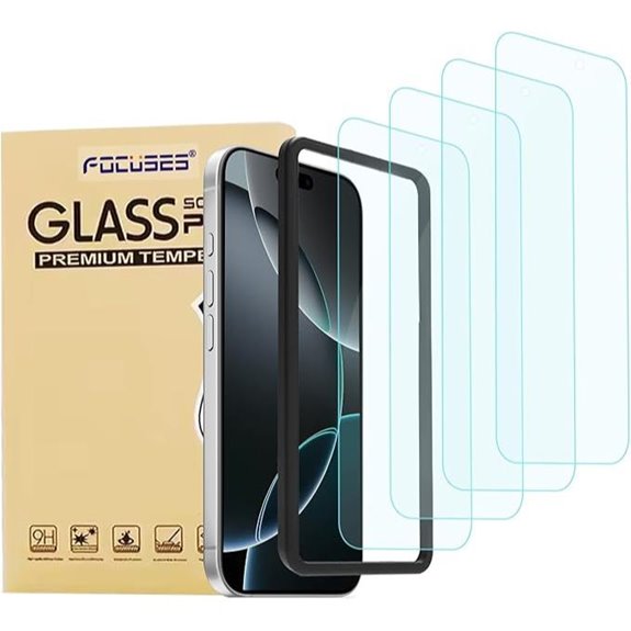 4 Pack iPhone 16 Pro Blue Light Screen Protectors