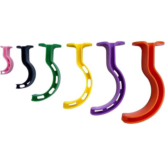 Kemp USA Berman Oral Airway 6 Piece Kit OPA Kit Color Coded (1 Set)