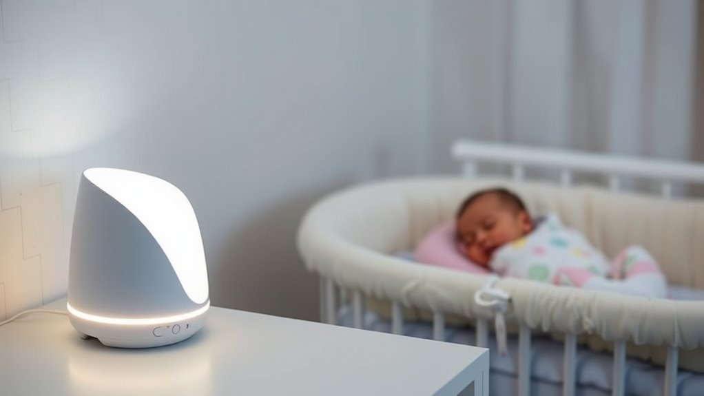 key newborn white noise features