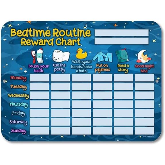 Honey Dew Bedtime Reward Chart for Kids and Autism