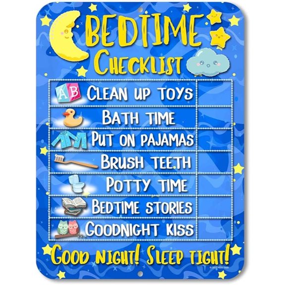 Honey Dew Kids Bedtime Routine Reward Chart