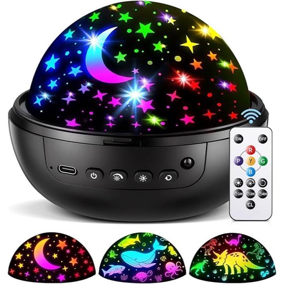 COOLNIGHT Kids Night Light Projector with Remote