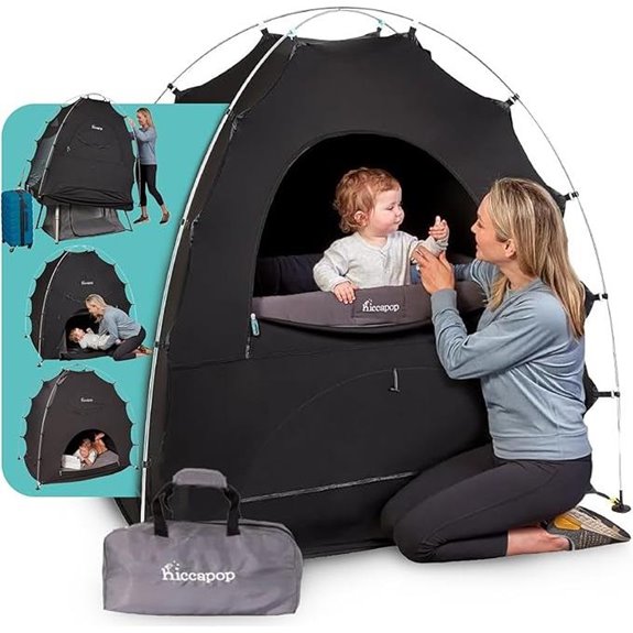 Hiccapop Pack & Play Blackout Tent for Kids