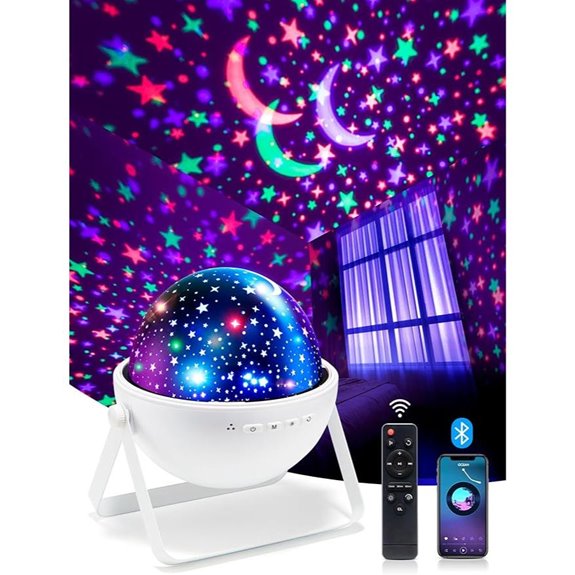 Star Projector for Kids Room with Music and Timer