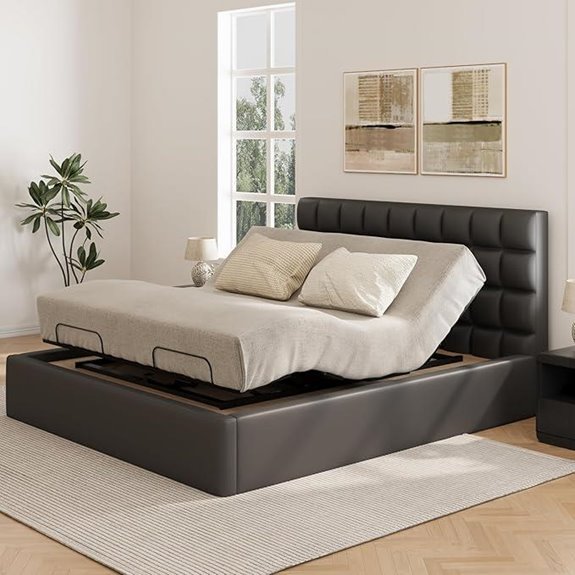 FLEXISPOT King Size Adjustable Bed Frame with Remote