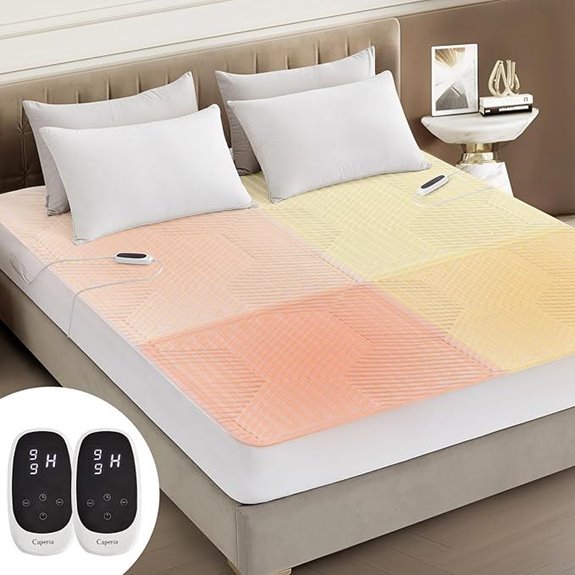 Multizone Waterproof Heated Mattress Pad King Size