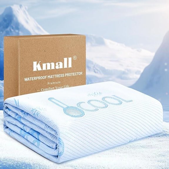 Kmall Waterproof Cooling Mattress Protector (King Size)