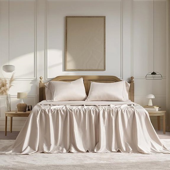 Evergracehome Cotton Tencel Cooling Sheet Set King