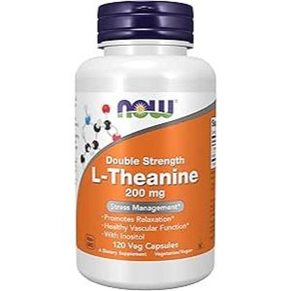 NOW Foods L-Theanine 200mg with Inositol 120 Veg Capsules