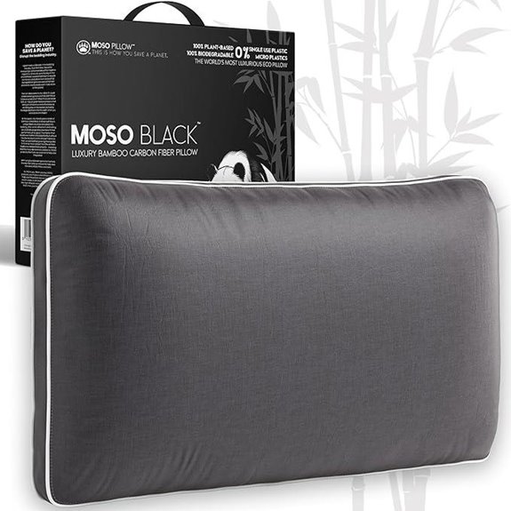 Queen Size Bamboo Charcoal Cooling Pillow