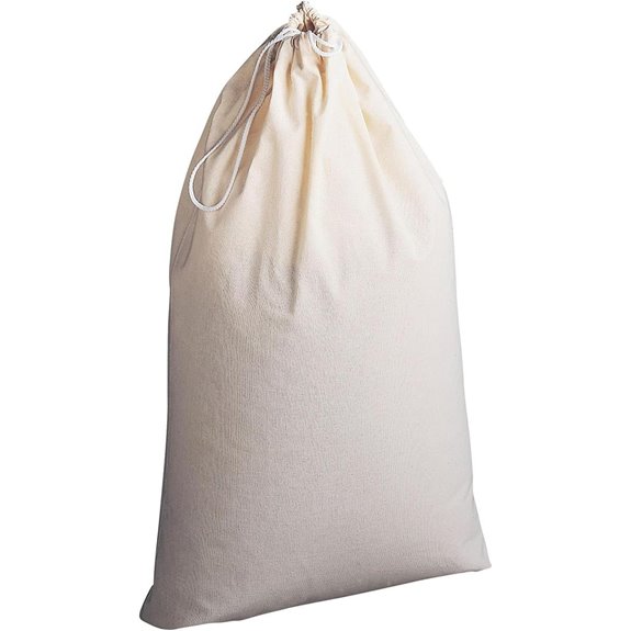 Household Essentials Cotton Laundry Bag Large Breathable