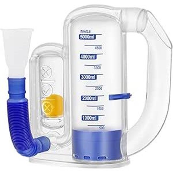 Breathing Exercise Device with 5000ml Capacity