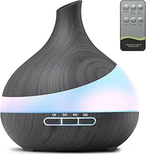 500ML Essential Oil Diffuser with Remote and LED Light