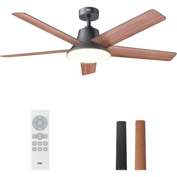 Dreo 52-Inch Ceiling Fan with Lights and Remote