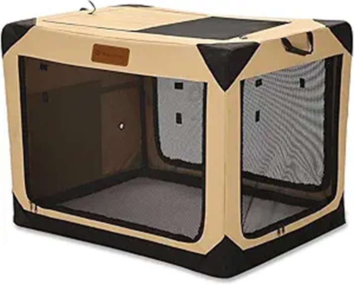 36-Inch Collapsible Soft Dog Crate for Large Dogs