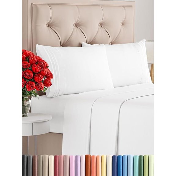 King Size 4-Piece Cooling Bed Sheet Set