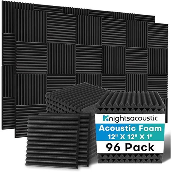 96 Pack Acoustic Foam Panels for Walls