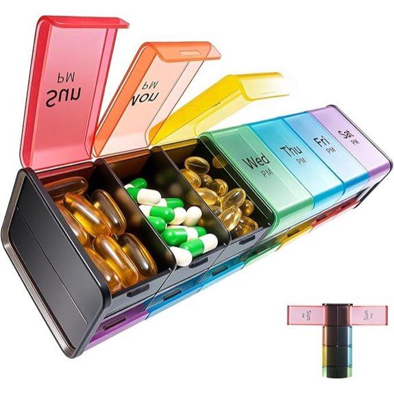 large weekly pill organizer