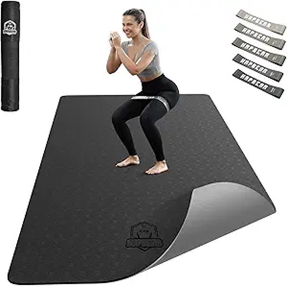 HAPBEAR Large Yoga Mat with Accessories