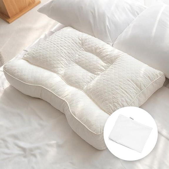 Gurum Latex Pillow with Neck and Shoulder Support