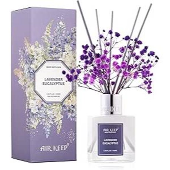 Airkeep Lavender Eucalyptus Reed Diffuser Set