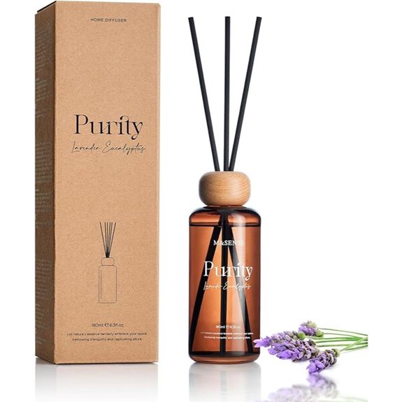 M&SENSE Lavender Eucalyptus Reed Diffuser Set