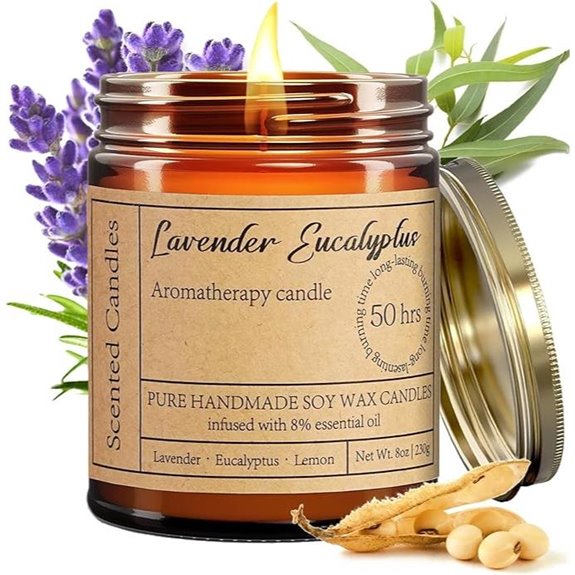 Lavender Eucalyptus Aromatherapy Candles for Relaxation