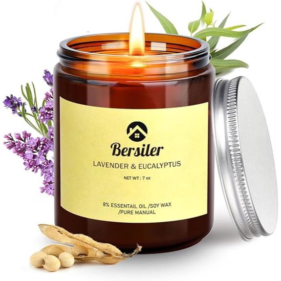Aromatherapy Candles Lavender Eucalyptus Stress Relief