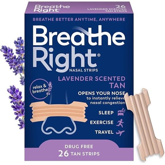 Breathe Right Lavender Nasal Strips Extra Strength 26ct
