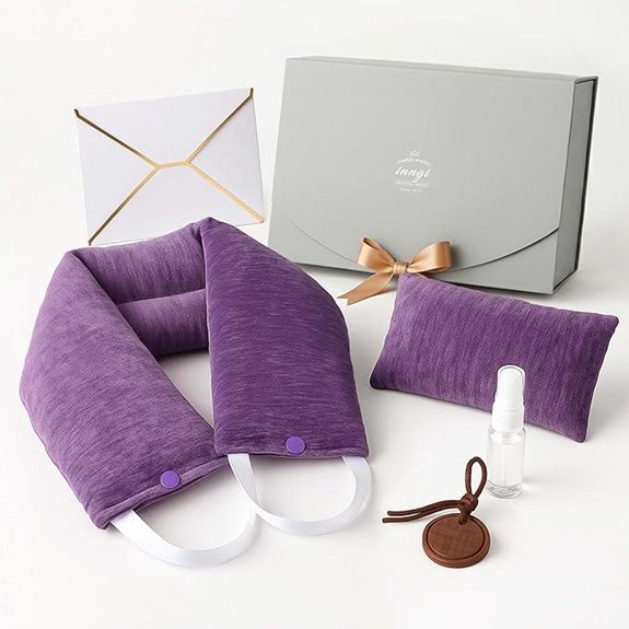 Luxury Lavender Neck Wrap & Eye Mask Set