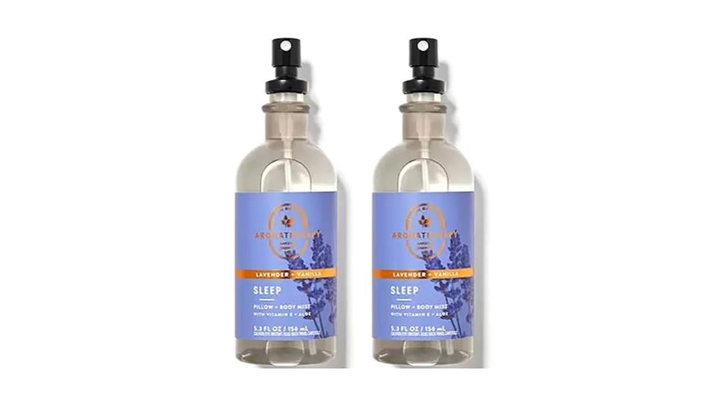 lavender vanilla pillow mist
