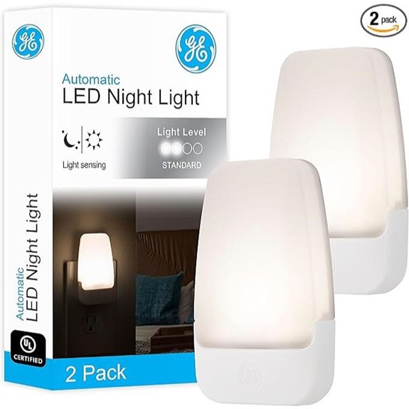 GE LED Night Light 2 Pack with Dusk to Dawn Sensor