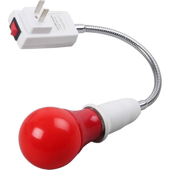 eTone LED Darkroom Safe Wall Light with Switch