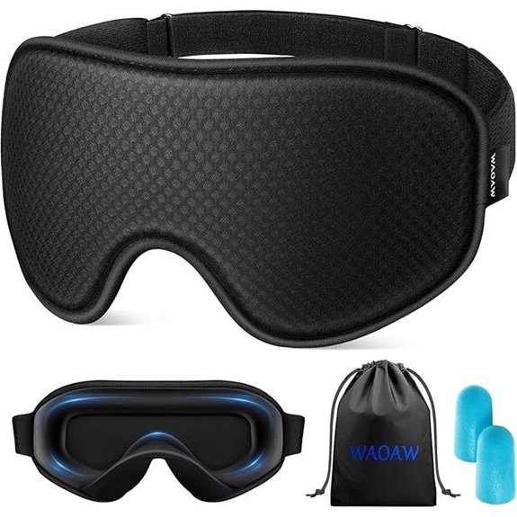 WAOAW Sleep Mask for Men Women Light Blocking