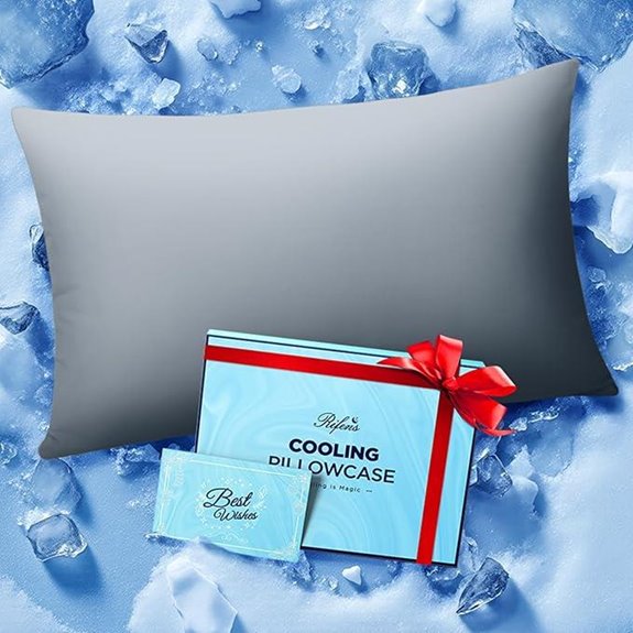 Cooling Pillowcase for Hot Sleepers Light Gray