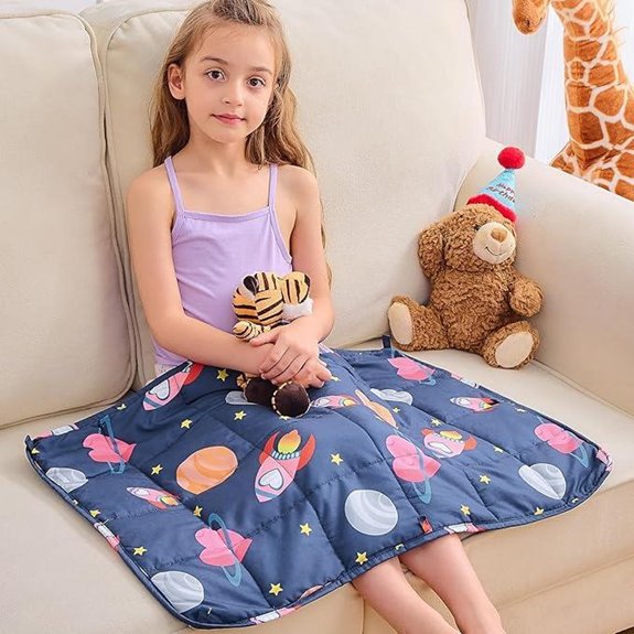 Yescool Weighted Lap Blanket 2lb 20x30 Travel Throw