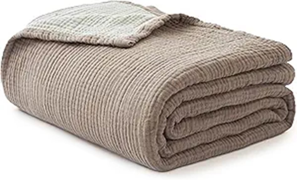 Simple&Opulence Cotton Muslin Twin Blanket