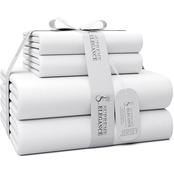 Supreme Elegance Twin Jersey Knit Sheet Set