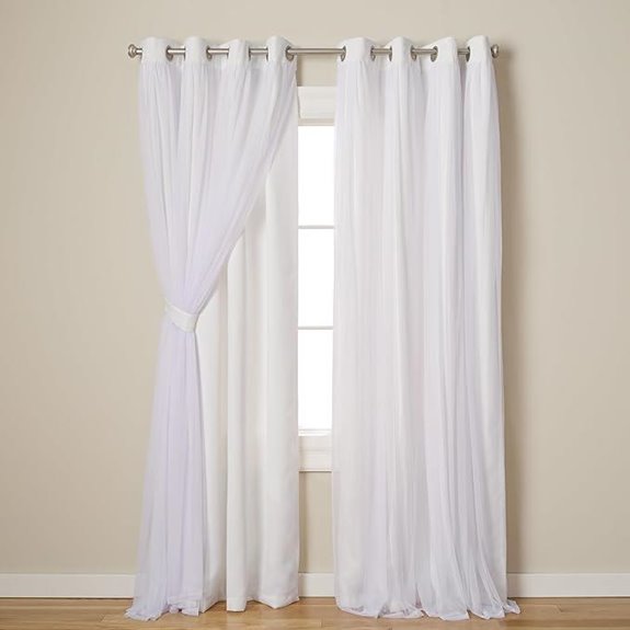 Town & Country Luxe Talia Double Layer Curtains 2-Pack