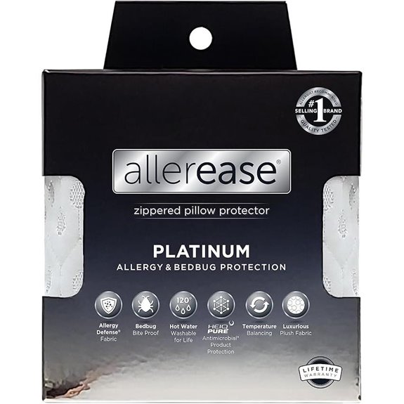 AllerEase Platinum Bedbug Proof Pillow Protector King
